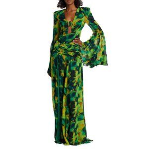 Runway Raisa Vanessa Printed Long Dress Size: XS | US2, FR34